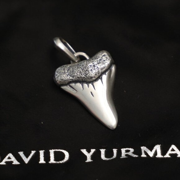 David Yurman Sterling Silver Shark Tooth Amulet Pendant